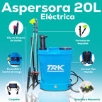 Aspersora Fumigador Eléctrico De Mochila 20 Litros TRK