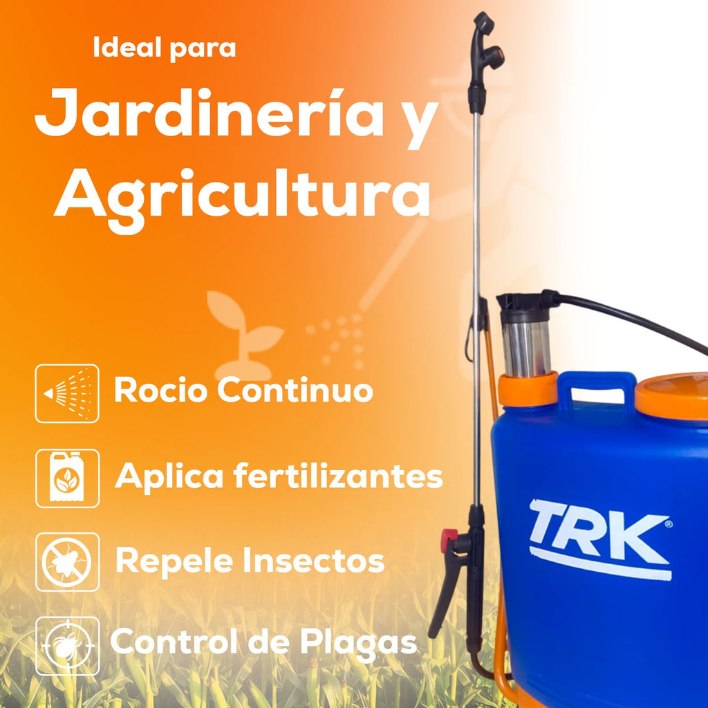 Aspersora Fumigadora Manual De Mochila Azul 20 Litros TRK