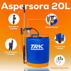 Aspersora Fumigadora Manual De Mochila Azul 20 Litros TRK