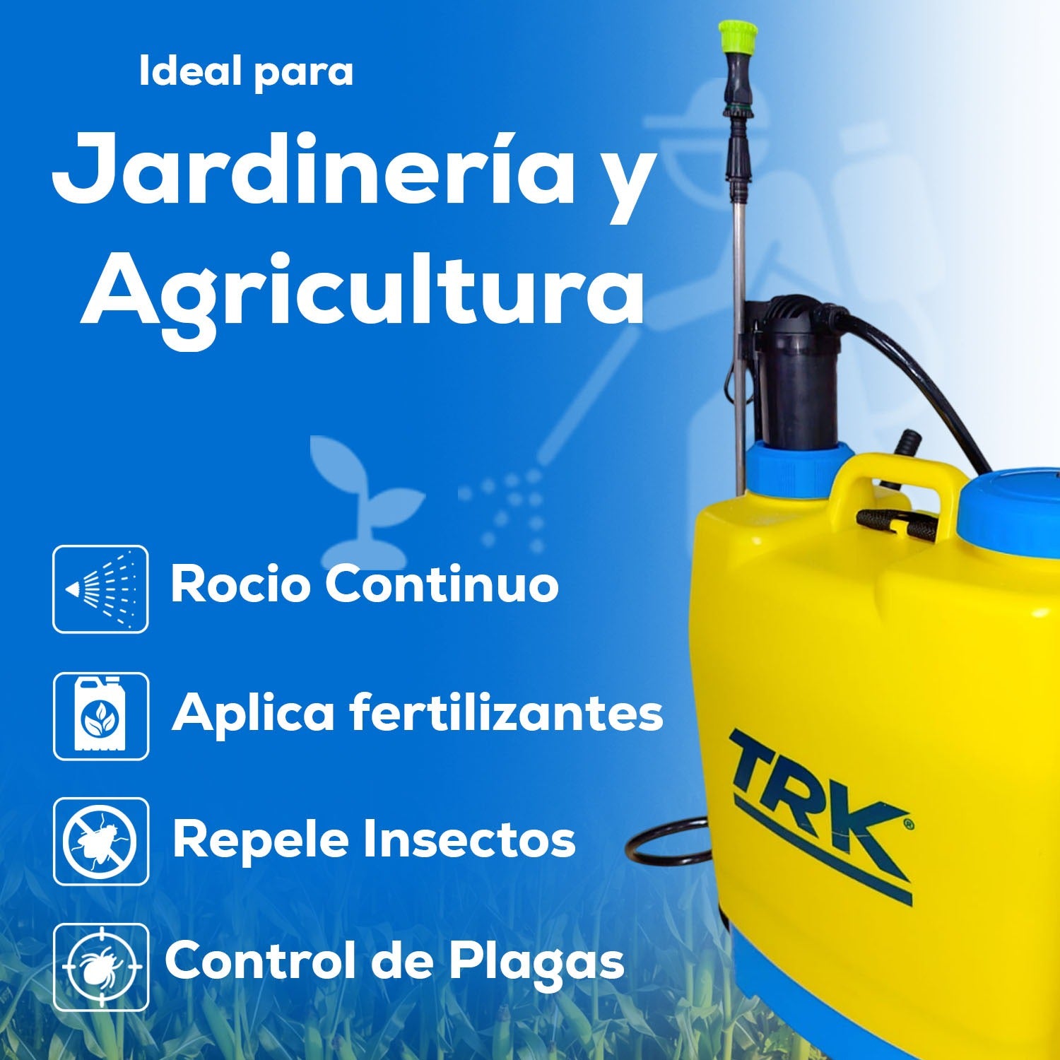 Aspersora Fumigadora Manual Mochila 20 Litros TRK