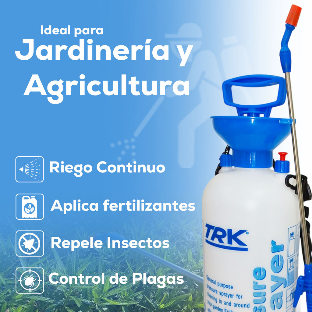 Aspersora Fumigadora Manual Agrícola 8 Litros TRK